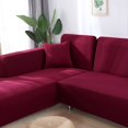 thumbnail image 4 of Moonsaad Stretch Couch Slipcovers, Sectional L-Shape Corner Sofa Covers, 1/2/3Seats Sofa Protector Covers, 4 of 9