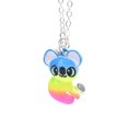 thumbnail image 4 of 1Pair Cute Colorful Raccoon Pendant Best Friend Necklace Friendship Jewelry Gift, 4 of 4