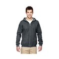 thumbnail image 1 of Gildan Men's Satin Label 1x1 Rib Zipper Pouch Pocket Hoodie, Style G18600, 1 of 1