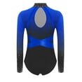 thumbnail image 4 of CHICTRY Gymnastics Bodysuit for Girls Tank Unitards Ballet Dance Leotard Workout Color Block Practice Outfit Navy Blue 8, 4 of 5