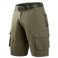 thumbnail image 1 of Styesk Mens Shorts Man Solid Color Workwear Multi-pocket Fifth Pants Large Size Fashion Fallow Straight-leg Pants, 1 of 7