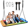 thumbnail image 1 of Hanging Platform: 60" Heavy-Duty Swing Holds 700lbs, All-Weather Rectangular Design for Backyard & Indoors – Adjustable & Family-Friendly-Rainbow, 1 of 6