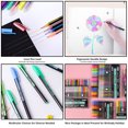 thumbnail image 4 of Graflsoa 36-Color Sparkling Gel Marker Set with Fluorescent Highlights, Perfect for Creative Drawing and Gifting (6107-36), 4 of 6