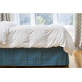 thumbnail image 1 of Gouchee Home Grid Double Bedskirt – Quilted Teal Bed Skirt, Soft Brushed Microfiber, 54x77x14", Machine Washable, 1 of 1