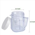 thumbnail image 4 of For Blender Replacement Parts, 4937 Mini Osterizer Blender Jar Accessory, Cup Mini Plastic Jars with Lids (4 Pack),4 x Mixing tank,Transparent, 4 of 9