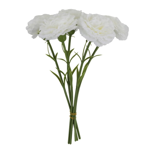 Arrangement Floral de Œillet pour la Maison avec Vase - Idées de Fleurs en Soie Réalistes pour Centre de Table de Salon