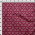 thumbnail image 3 of oneOone Cotton Silk Fabric Floral Block Printed Craft Fabric BTY 42 Inch Wide, 3 of 4