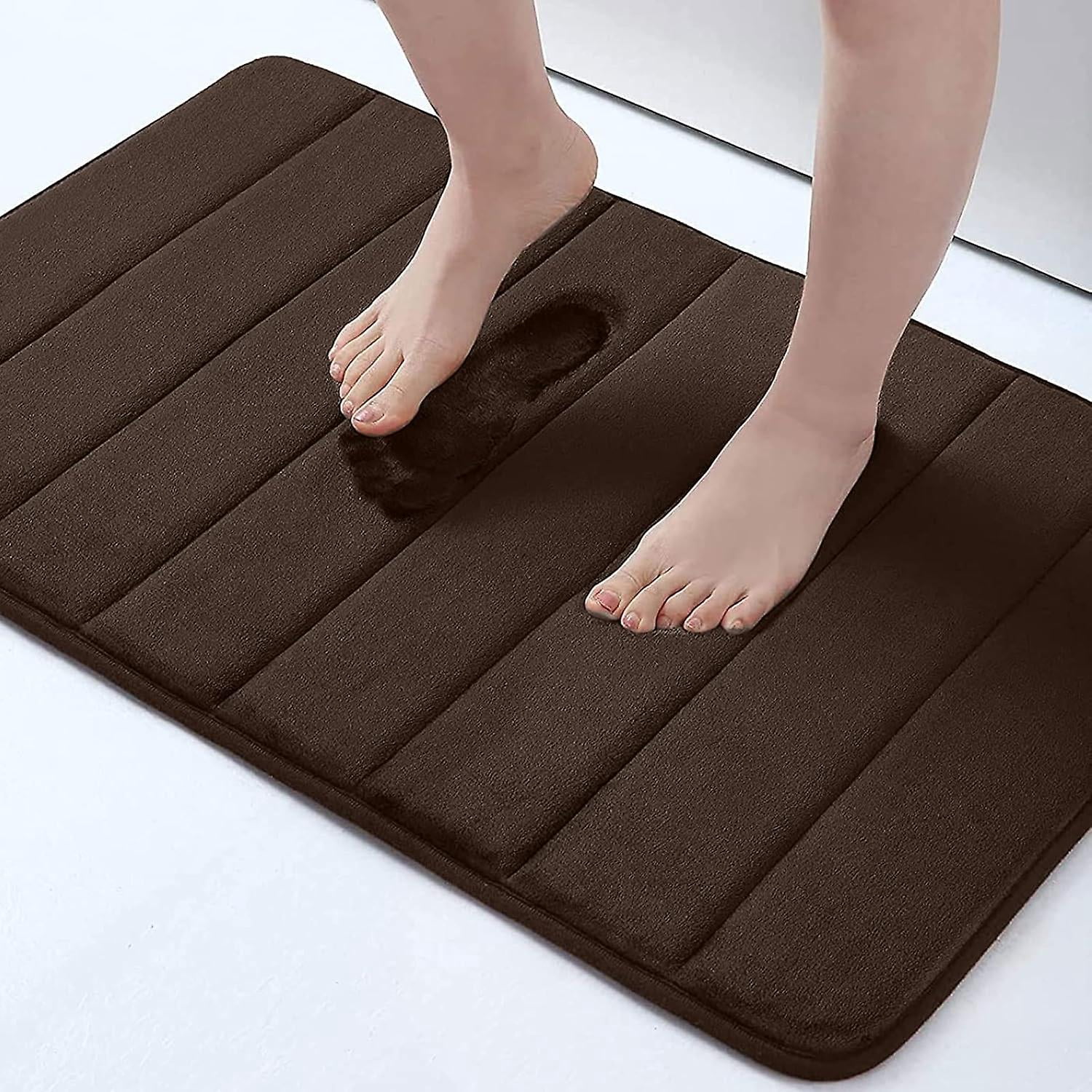 Memory Foam Bath Mat Rug, 40*60, Ultra Soft and Non-Slip Bathroom Rugs, Water Absorbent and Machine Washable Bath Rug for Bathroom, Shower, and Tub,
