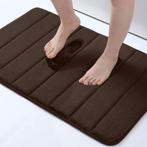 Memory Foam Bath Mat Rug, 40*60, Ultra Soft and Non-Slip Bathroom Rugs, Water Absorbent and Machine Washable Bath Rug for Bathroom, Shower, and Tub,