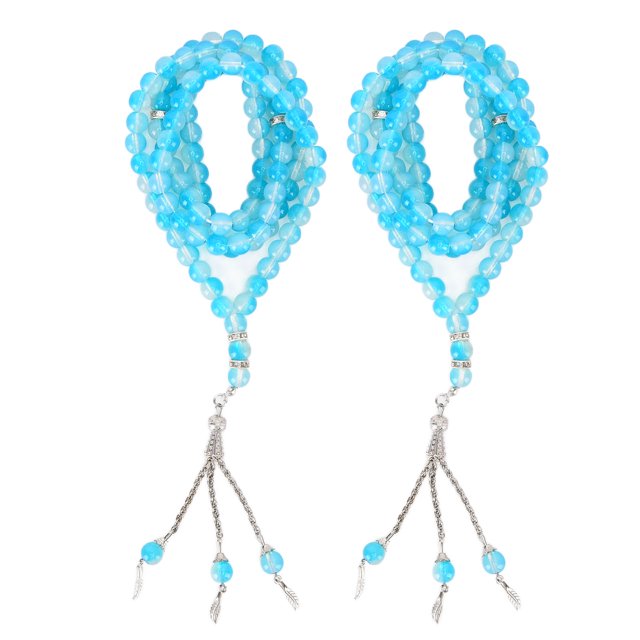 Perles de Chapelet Musulman, 2pcs Perles de Chapelet Musulman Écriture Chapelet Perles Islamique Fournit une Qualité Inégalée