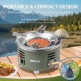 thumbnail image 1 of Portable camping stove, burner butane gas stove, windproof and energy-saving, 1 of 8