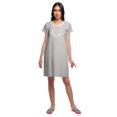 thumbnail image 3 of Moomaya Womens Button Placket Nursing Nightwear Printed Nightdress For Ladies, 3 of 5