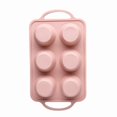 thumbnail image 2 of 6 Grid Silicone Muffin Cupcake Baking Mold Non Stick Microwave Mold Tray, 2 of 3