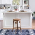 thumbnail image 2 of Tabouret de Comptoir Sans Dossier Whit Avec Assise en Rotin, Noyer, 2 of 6