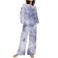 thumbnail image 2 of Blouses pour Femmes, Mode Décontractée Imprimée Manches Longues Col Rond Ensemble Haut et Pantalon, 2 of 5