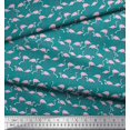 thumbnail image 2 of Soimoi Rayon Fabric Flamingo Bird Print Fabric by Yard 56 Inch Wide, 2 of 3