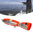 thumbnail image 3 of Topwater Lure, Strong Attractive Color Saltwater Fishing Lures Reflective  for Trout Orange, 3 of 7