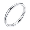 thumbnail image 1 of Bagues pour Femmes Bagues de Couple Mode Contracté 2 mm Fin Poli à la Main Bague de Queue pour Femmes Bague de Couple, 1 of 3
