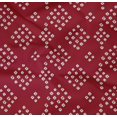 thumbnail image 4 of oneOone Tissu Popeline de Coton Sergé Carmin Rouge Géométrique Bandhani Matériel de Robe Tissu Imprimé Tissu au Mètre 56 Pouces de Large, 4 of 4
