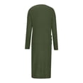 thumbnail image 3 of Yuyuzo Womens Maxi Cardigans Long Sleeve Open Front Ribble Knit Solid Color Sweater Outwear Coat Cardigan, 3 of 5