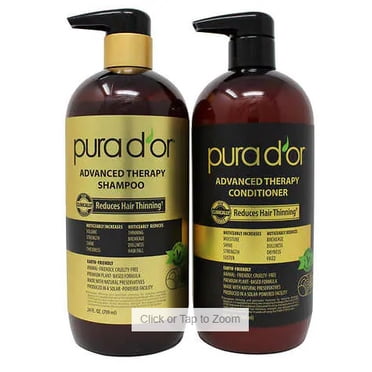 pura d'or Advanced Therapy Anti-Hair Thinning Shampoo & Conditioner Duo