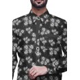 thumbnail image 3 of BESTMAN PrintedShirtsFor Men Long Sleeve Button DownCasual Cotton Dress Shirt, 3 of 5