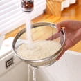 thumbnail image 3 of Vegetable Dehydrator Product Category Vegetable Dehydrator Product Title Stainless Steel Rice Sieve Bowl Fine Mesh Strainer Large Metal Colander For Rice Yogurt, 3 of 3