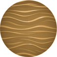 thumbnail image 1 of Ahgly Company Tapis Rond Lavable en Machine Intérieur Transitionnel Brun Selle, 7 Pieds Rond, 1 of 7