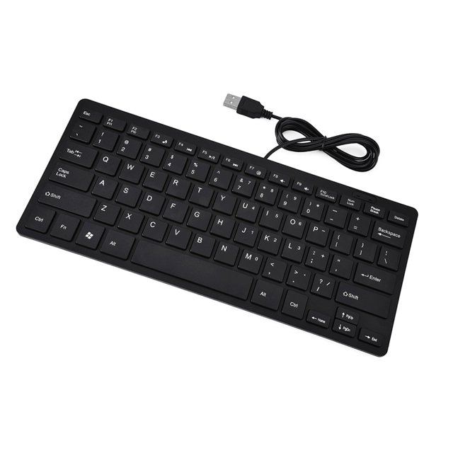 Clavier Compact, Clavier Filaire 78 Touches Clavier Filaire Usb Clavier Mini Clavier Filaire Fin Remplacement pour Ordinateur de Bureau Ordinateur Portable PC