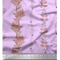thumbnail image 1 of Soimoi Poly Crepe Fabric Bird,Cage & Floral Artistic Print Fabric by The Yard 42 Inch Wide, 1 of 3