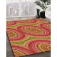 thumbnail image 3 of Ahgly Tapis Rectangulaire Orange Lavable en Machine, 4 Pieds x 6 Pieds, 3 of 7