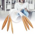 thumbnail image 2 of Non-slip Bamboo Crochet, Weaving Tool, Round Braided Needle, Crocheters For Beginners, 2 of 8