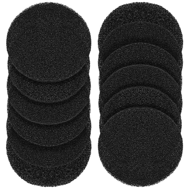 CHUANK 12Pcs Kitchen Compost Bin Charcoal Filter Replacements Compost Pail Replacement Carbon Filters 6.29 inch Round