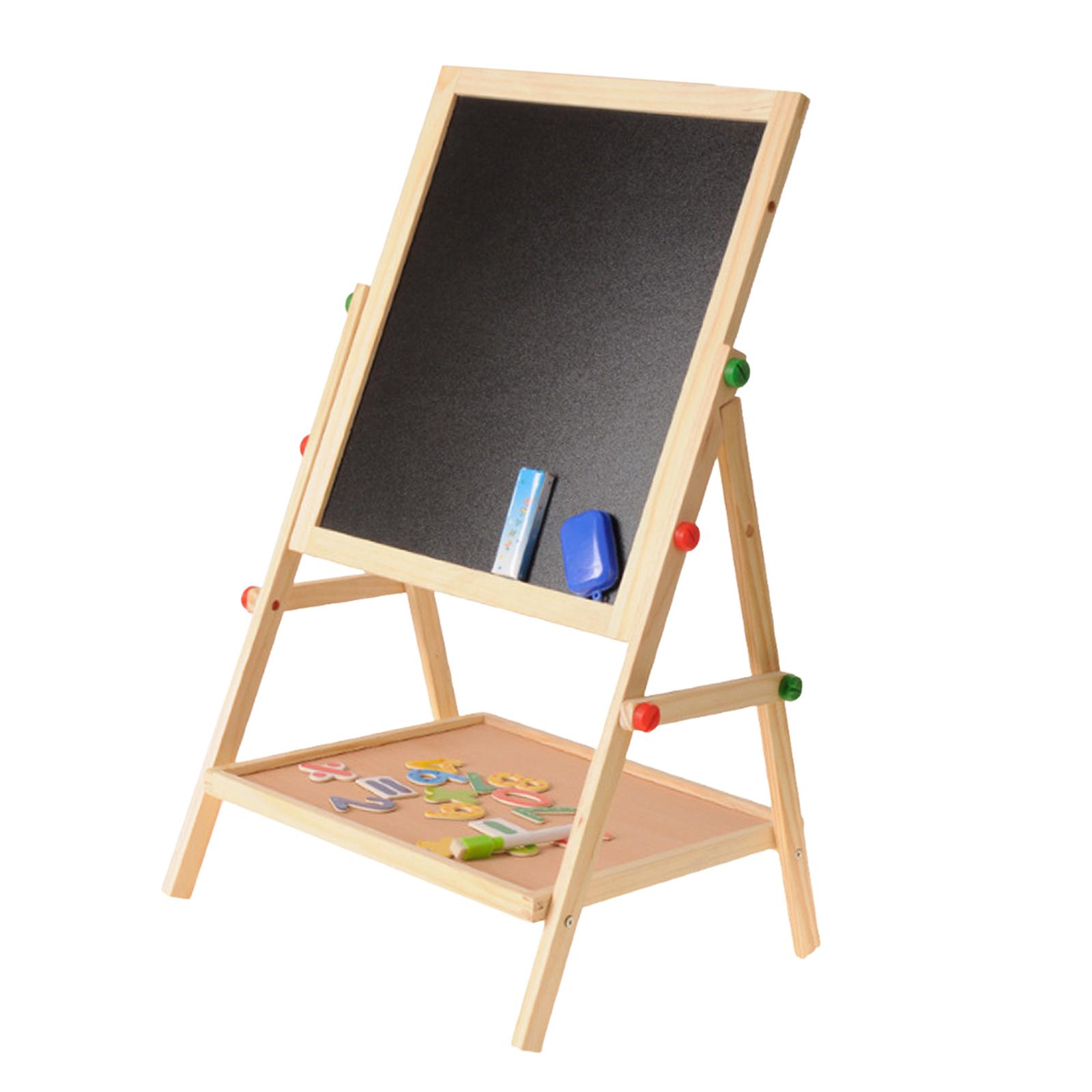 Abbracc Double Sided Drawing Easel Double Side Chalkboard Standing for Activities indoor