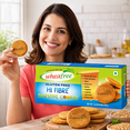 thumbnail image 4 of Wheafree Hi Fibre Digestive Cookies 200g – Gluten Free Multigrain Biscuits, High Fiber Healthy Snack, Wheat-Free Tea-Time Cookies, Vegetarian, 4 of 8