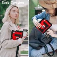 thumbnail image 4 of Case for iPad Mini 7 A17 Pro 2024 / iPad Mini 6 2021 8.3 Inch, Shockproof Protective Cover with Kickstand Shoulder Strap, 4 of 7