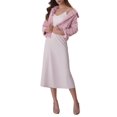thumbnail image 2 of INSPIRE CHIC Women's Faux Fur Turn Down Collar Open Front Cropped Fluffy Jacket S Pink, 2 of 6