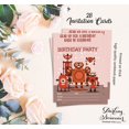 thumbnail image 5 of Darling Souvenir Pink Birthday Invitation Card Printable Elegant Fill or Write In Blank Party Invites 28 Pcs 5 x 7 Inches, 5 of 5