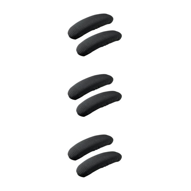 Baohd Soft And Comfortable Office Chair Armrest Covers Dustproof Wide Application Wear-resistant Polyester black 3Set