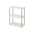 thumbnail image 1 of WRKEKC Clearance 4-Tier Ventilated Plastic/Metal Shelving Unit, Multi-Purpose Storage Rack for Pantry/Laundry/Basement (16.14×8.46×31.3in), 1 of 6