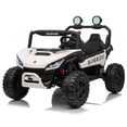 thumbnail image 1 of VOLTZ TOYS Premium 24V 2-Seater Kids UTV Ride-On Car - 4WD Quad Motors, Power Battery, Spring Suspension and Parental Remote Control - White, 1 of 6