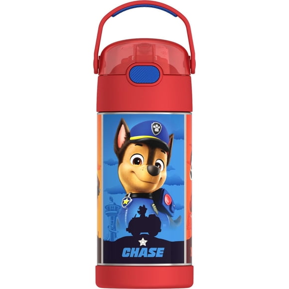 Thermos Kids Vacuum Insulated Funtainer Water Bottle with Flip Up Straw, 355ml, Paw Patrol