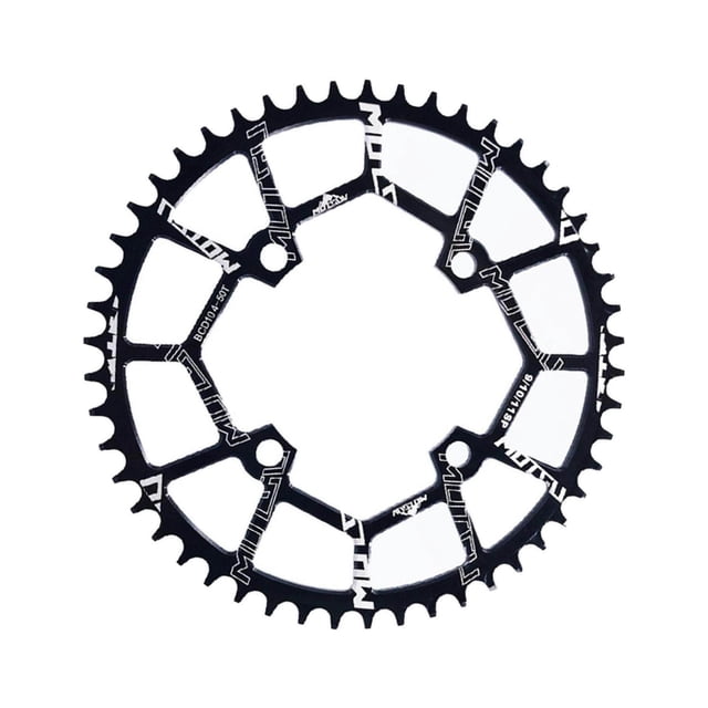 Plateau de Vélo 104BCD Roue à Chaîne Vélo Rond Plateau de Vélo Simple Vitesse Pièces de Plateau Noir 50T