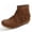 Brown_001, variant on YOUSNH Tassel Flat Ankle Boots for Womens Suede Fringed Boot Shoes Round Toe Slip on Dressy Short Booties Western Fringe Cowboy Low Heel Bootie Women's Boots Blue_001 7