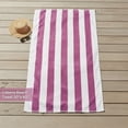 thumbnail image 4 of Mainstays Cabana Stripe Decorative Beach Towels, 4-pack, Lilac, 4 of 5