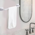 thumbnail image 3 of Durable Over Towel Bar and Display Rack er Organizer Washcloths Rack Hook Towel Bar Self for Bathroom Wall Door long white, 3 of 7