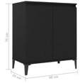 thumbnail image 4 of vidaXL Sideboard Black 60x35x70 cm Engineered Wood, 4 of 4
