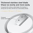 thumbnail image 3 of Small Manual Ice Crusher Machine Portable Ice Shaver and Snow Cone Machine with 2 Ice Cube Trays  Ice Crusher and Shaved Ice Machines Manual Rotary Ice Crusher-Brown, 3 of 8