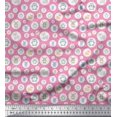 thumbnail image 1 of Soimoi Polyester Crepe Fabric Star & Cute Animals Kids Decor Fabric Printed Yard 42 Inch Wide, 1 of 3