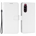 thumbnail image 1 of Pour Sony Xperia 5 Étui en Cuir Motif Diamant Blanc, 1 of 5